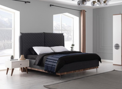 Gray Bedroom Bed Designer Furniture Luxury Upholstered Beds Wooden Frame